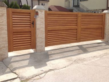 MOderne aluminijumske ograde, ALU MODERN Z9 DRVO DECOR