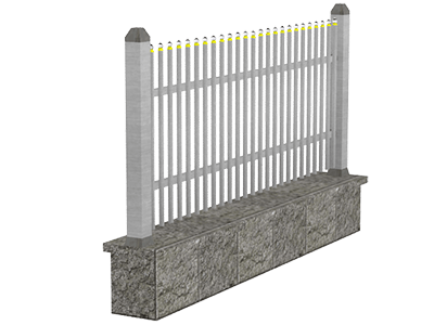 aluminijumske ograde Palisada, tarabice za ogradu Model leo, aluminijumske ograde